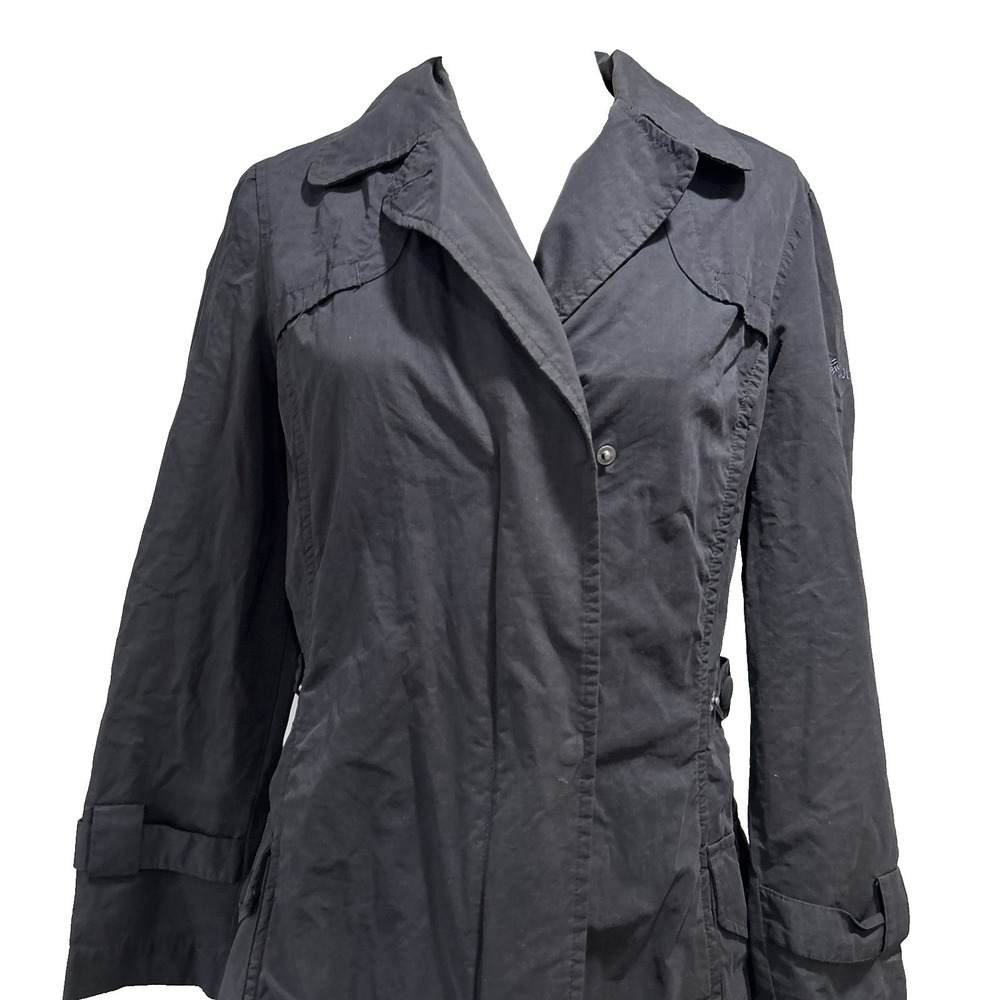 Columbia Women's Trench Coat Jacket Small Gray Water Resistant Lightweight - Picture 3 of 16